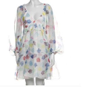 STAUD Mini Meadow Babydoll Dress (S)